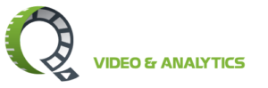 Logo featuring a green and gray circular film reel graphic beside the text “VIDEO & ANALYTICS.”