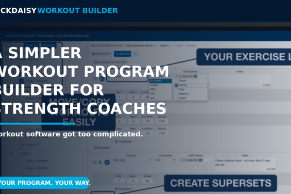 A Simpler Workout Program Builder for Strength Coaches